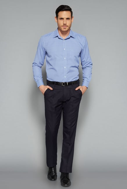 Weststreet by Westside Blue Checks Shirt Weststreet by Westside Blue Checks Shirt