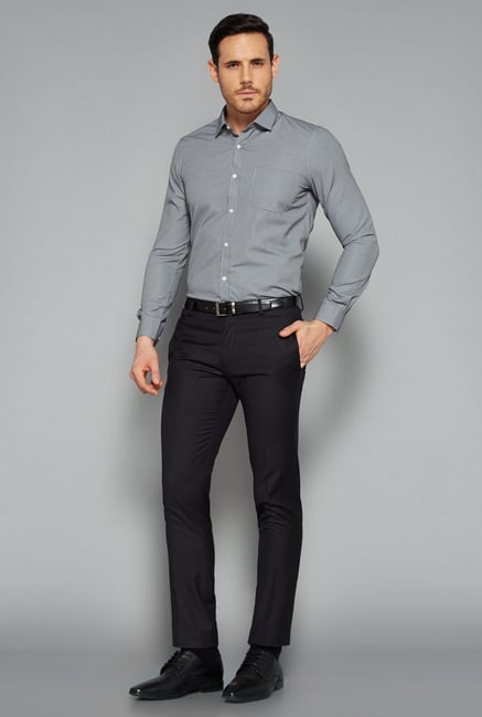 Weststreet by Westside Grey Checks Shirt Weststreet by Westside Grey Checks Shirt
