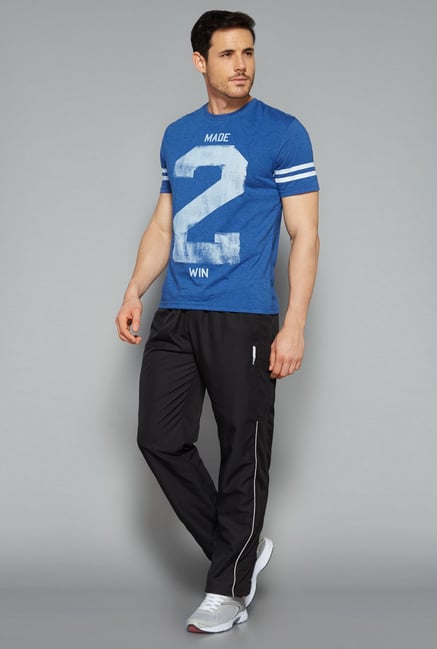 Westsport by Westside Blue Printed T Shirt Westsport by Westside Blue Printed T Shirt