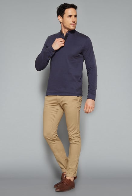 Ascot by Westside Navy Solid T Shirt Ascot by Westside Navy Solid T Shirt