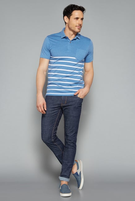 Westsport by Westside Blue Polo T Shirt Westsport by Westside Blue Polo T Shirt