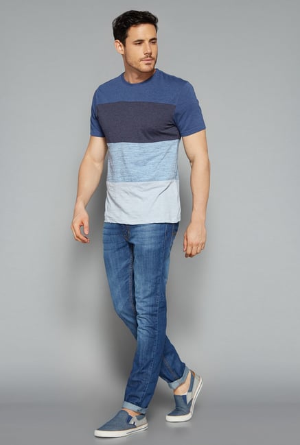 Westsport by Westside Multicolor Striped T Shirt Westsport by Westside Multicolor Striped T Shirt
