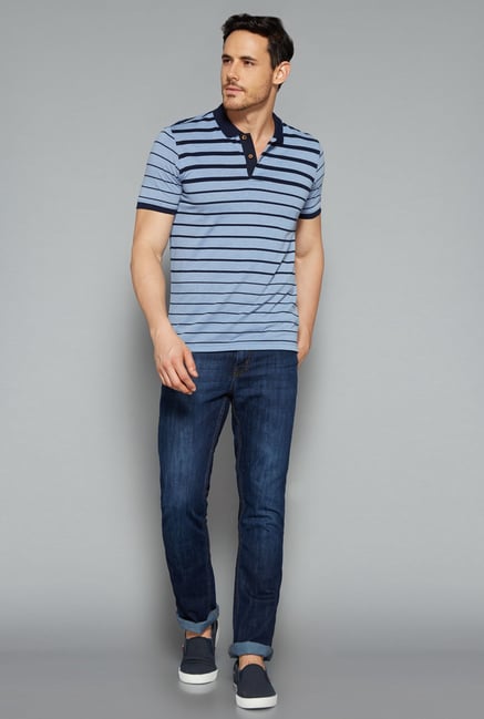 Westsport by Westside Blue Polo T Shirt Westsport by Westside Blue Polo T Shirt