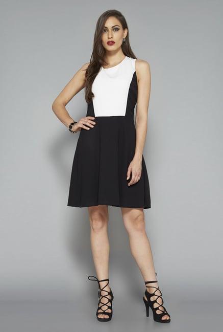 Wardrobe by Westside Black Solid Dress Wardrobe by Westside Black Solid Dress