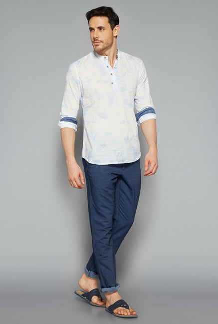 ETA by Westside Off White Printed Shirt ETA by Westside Off White Printed Shirt