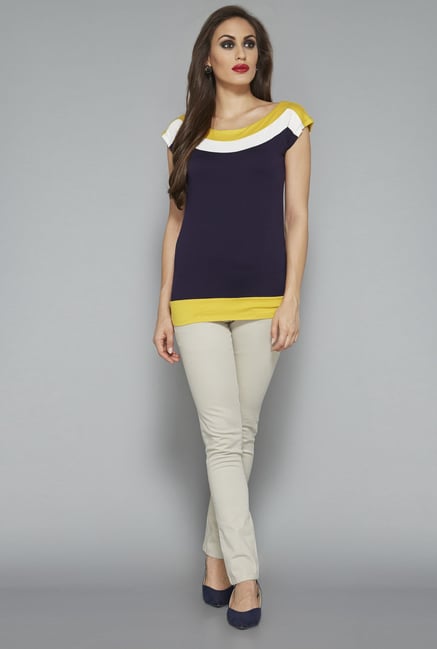 Wardrobe by Westside Navy Solid Top Wardrobe by Westside Navy Solid Top