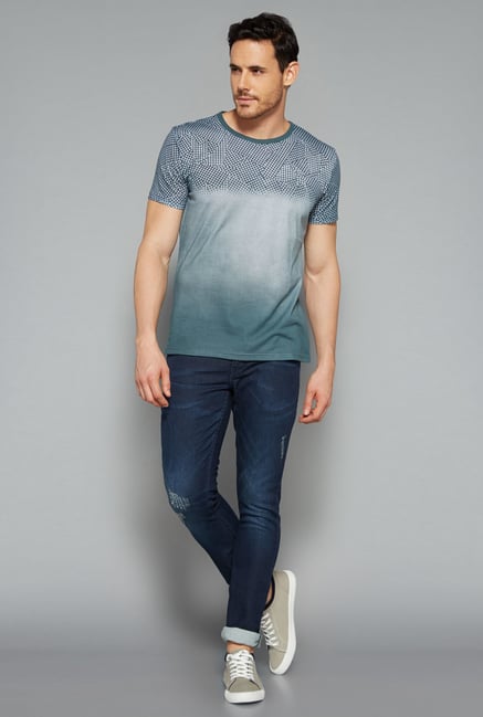 Nuon by Westside Green Printed T Shirt Nuon by Westside Green Printed T Shirt