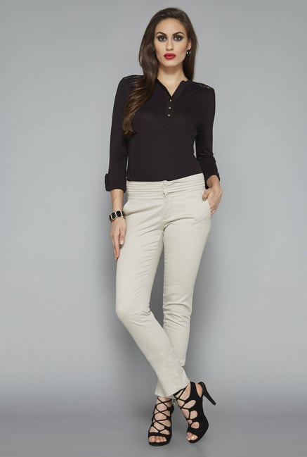 Wardrobe by Westside Black Solid Top Wardrobe by Westside Black Solid Top