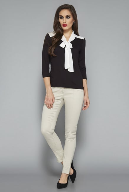 Wardrobe by Westside Black Solid Top Wardrobe by Westside Black Solid Top