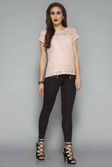 Wardrobe by Westside Pink Lace Top Wardrobe by Westside Pink Lace Top