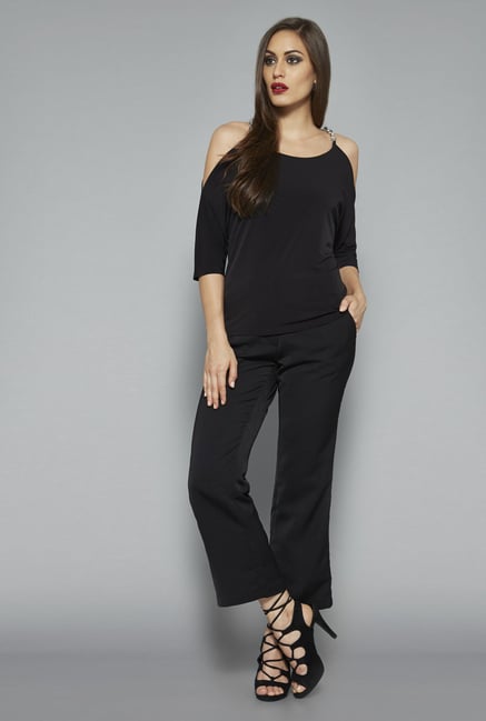 Wardrobe by Westside Black Solid Top Wardrobe by Westside Black Solid Top