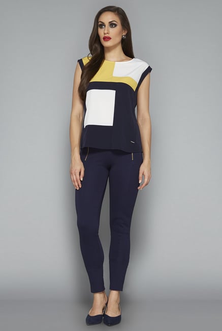 Wardrobe by Westside Multicolor Solid Blouse Wardrobe by Westside Multicolor Solid Blouse