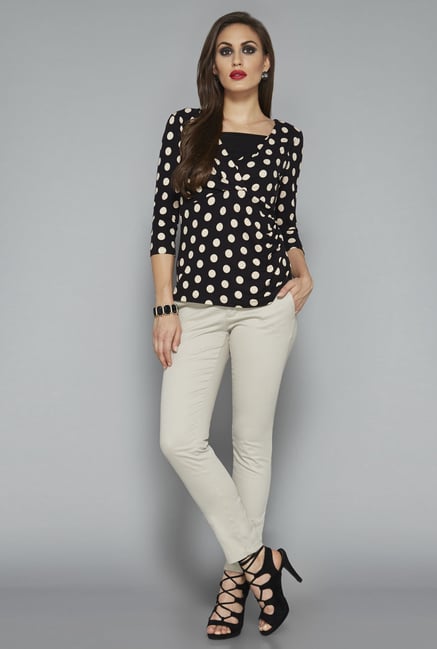 Wardrobe by Westside Black Polka Dot Top Wardrobe by Westside Black Polka Dot Top