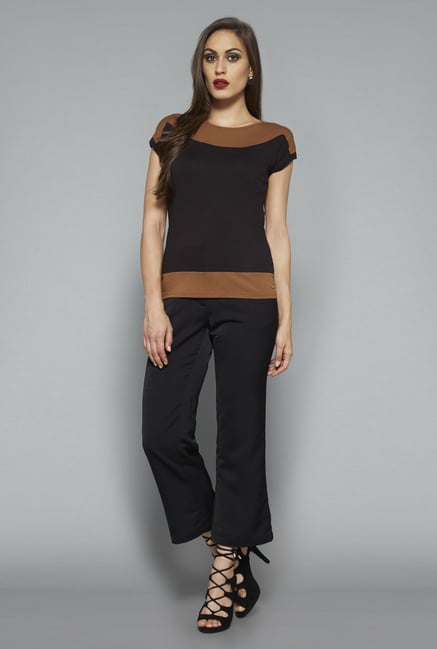 Wardrobe by Westside Black Solid Top Wardrobe by Westside Black Solid Top