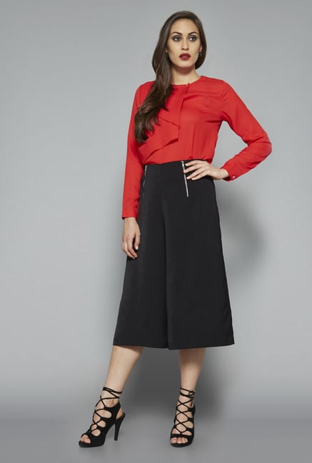 Wardrobe by Westside Red Solid Blouse Wardrobe by Westside Red Solid Blouse