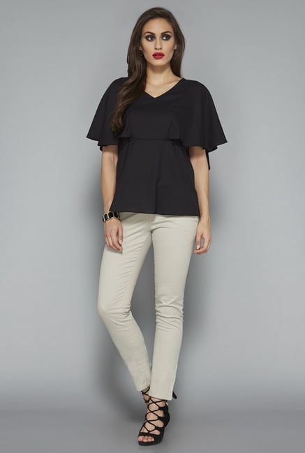Wardrobe by Westside Black Solid Blouse Wardrobe by Westside Black Solid Blouse