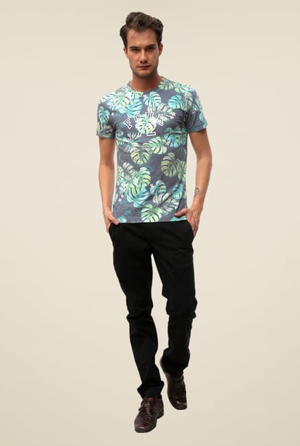 FCUK Grey Printed T Shirt FCUK Grey Printed T Shirt