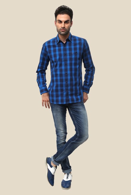 FCUK Blue Checks Shirt FCUK Blue Checks Shirt