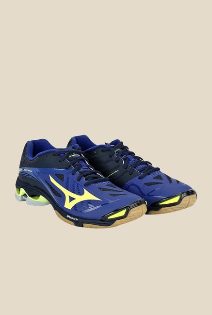 Mizuno Wave Lightning Z2 Blue & Yellow Sports Shoes Mizuno Wave Lightning Z2 Blue & Yellow Sports Shoes