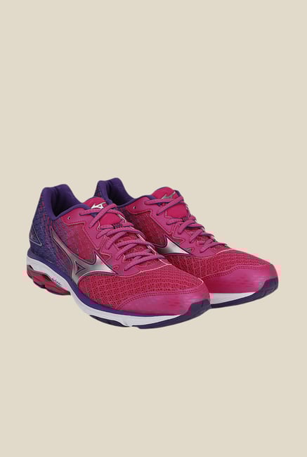 Mizuno Wave Rider 19 Pink & Purple Running Shoes Mizuno Wave Rider 19 Pink & Purple Running Shoes