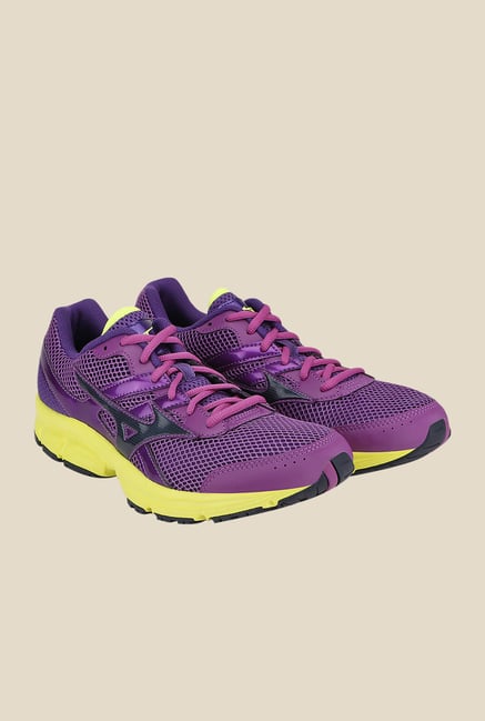 Mizuno Spark Purple & Yellow Running Shoes Mizuno Spark Purple & Yellow Running Shoes