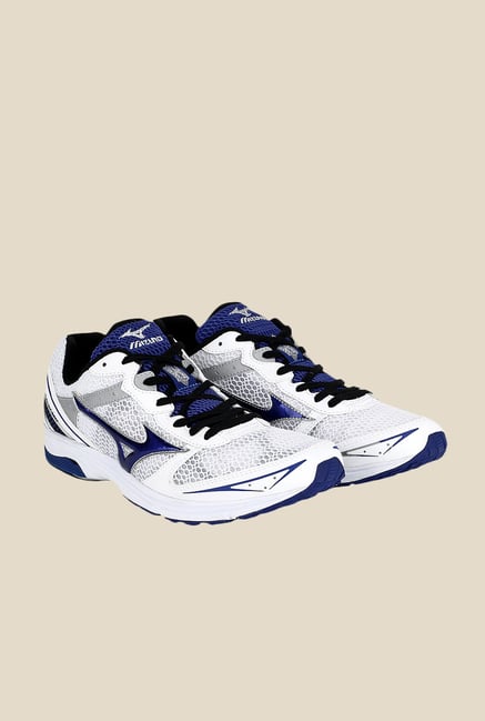 Mizuno Wave Emperor TR White & Blue Running Shoes Mizuno Wave Emperor TR White & Blue Running Shoes