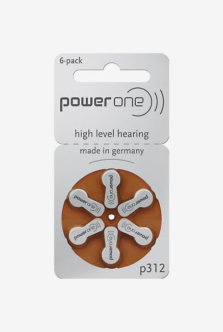 Power One P312 Hearing Aid Battery White Power One P312 Hearing Aid Battery White