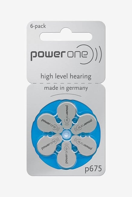 Power One P675 Hearing Aid Battery White Power One P675 Hearing Aid Battery White
