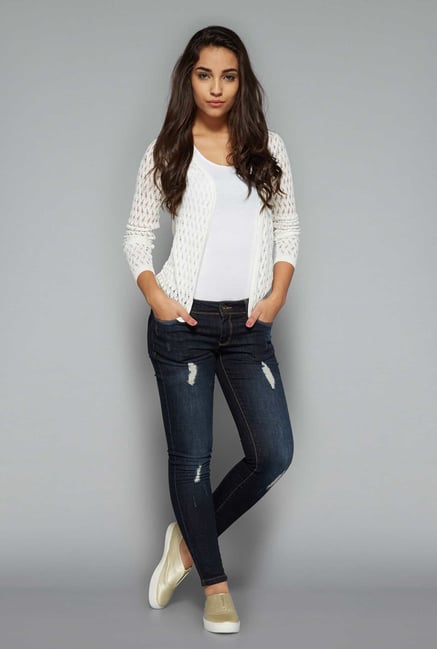Nuon by Westside White Crochet Jacket Nuon by Westside White Crochet Jacket