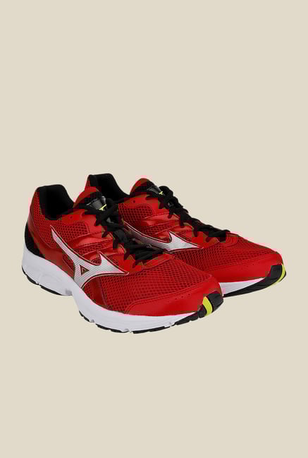 Mizuno Spark Red & Silver Running Shoes Mizuno Spark Red & Silver Running Shoes