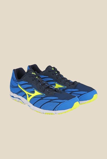Mizuno Wave Hitogami 3 Blue & Green Running Shoes Mizuno Wave Hitogami 3 Blue & Green Running Shoes
