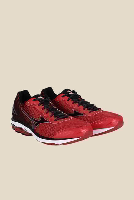 Mizuno Wave Rider 19 Red & Black Running Shoes Mizuno Wave Rider 19 Red & Black Running Shoes