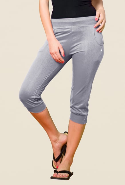 Sweet Dreams Grey Solid Capris Sweet Dreams Grey Solid Capris