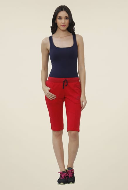 Sweet Dreams Red Solid Capris Sweet Dreams Red Solid Capris