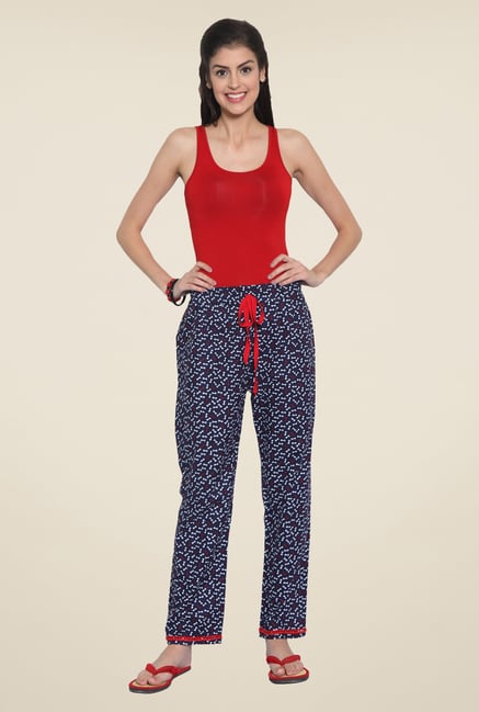 Sweet Dreams Navy Printed Trackpant Sweet Dreams Navy Printed Trackpant