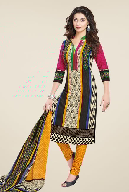 Salwar Studio Multicolor Regular Wash Dress Material Salwar Studio Multicolor Regular Wash Dress Material