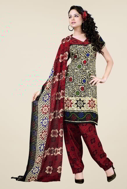 Salwar Studio Multicolor Synthetic Dress Material Salwar Studio Multicolor Synthetic Dress Material