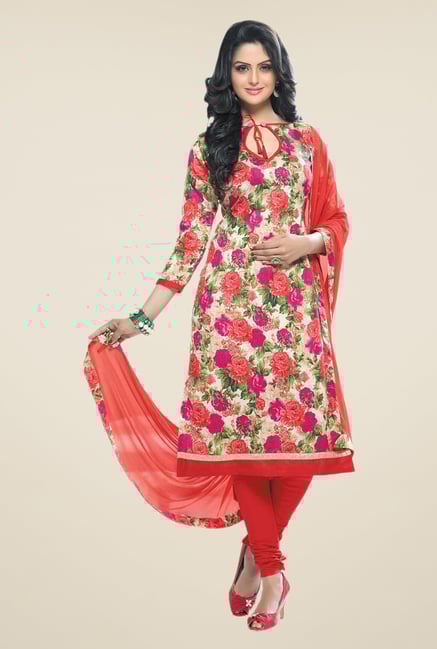 Salwar Studio Multicolor Bangalori Printed Dress Material Salwar Studio Multicolor Bangalori Printed Dress Material