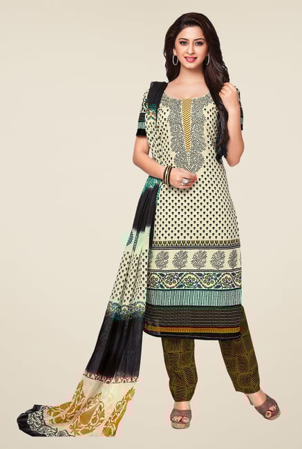 Salwar Studio Multicolor Printed Dress Material Salwar Studio Multicolor Printed Dress Material