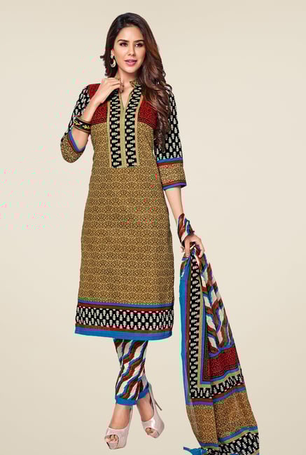Salwar Studio Multicolor Printed Dress Material Salwar Studio Multicolor Printed Dress Material