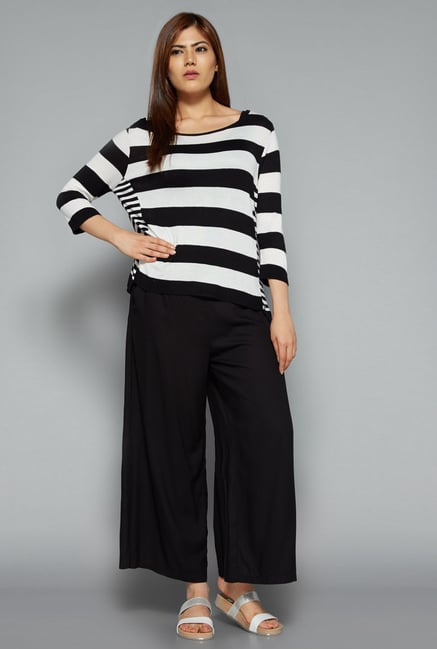 Sassy Soda by Westside Black Solid Palazzo Sassy Soda by Westside Black Solid Palazzo
