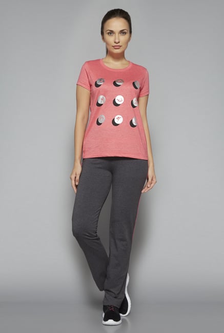 Westsport by Westside Coral Printed T Shirt Westsport by Westside Coral Printed T Shirt