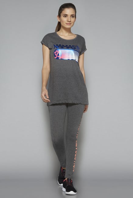 Westsport by Westside Grey Printed T Shirt Westsport by Westside Grey Printed T Shirt