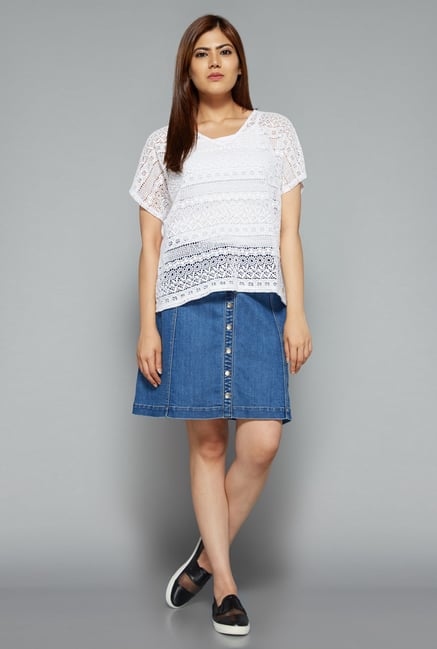 Sassy Soda by Westside White Chelsy Blouse Sassy Soda by Westside White Chelsy Blouse