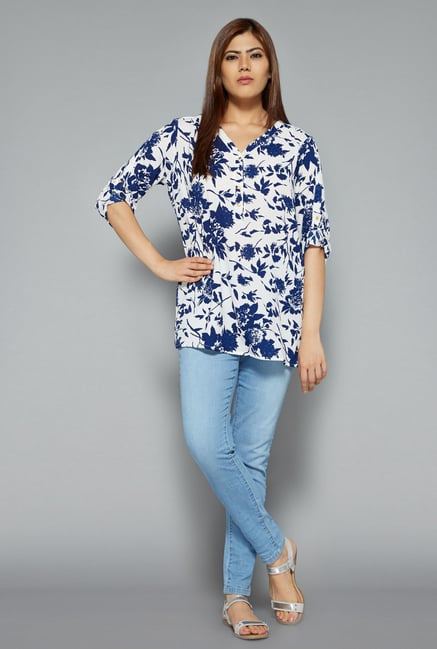 Gia by Westside White Cara Blouse Gia by Westside White Cara Blouse