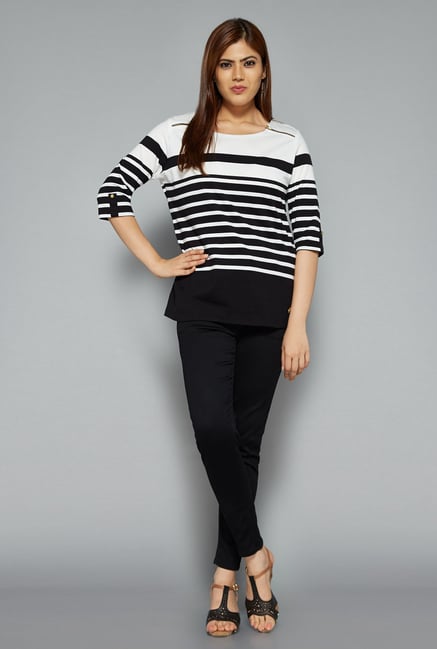 Gia by Westside Black & White Carly Top Gia by Westside Black & White Carly Top
