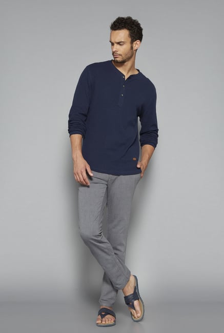 ETA by Westside Navy Solid T Shirt ETA by Westside Navy Solid T Shirt