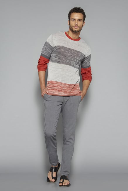 ETA by Westside Grey Printed T Shirt ETA by Westside Grey Printed T Shirt