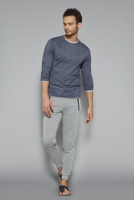 ETA by Westside Indigo Textured T Shirt ETA by Westside Indigo Textured T Shirt
