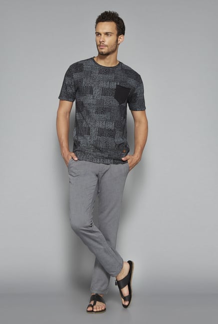 ETA by Westside Black Printed T Shirt ETA by Westside Black Printed T Shirt